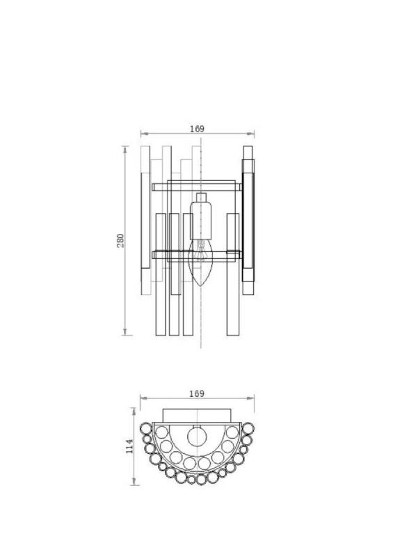 Настенный светильник Maytoni Coliseo MOD135WL-01BS