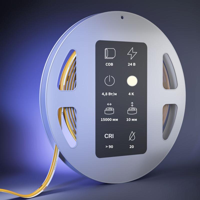 Светодиодная лента Maytoni Led Strip 24В COB 4,8Вт/м 4000К 15м IP 20 201295